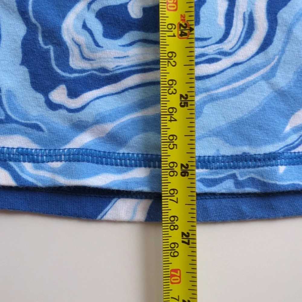 Talbot's Supersoft Jersey Tee, Blue Dynamic Swirls T By Talbot's, 2X, 2XL, XXL - Picture 9 of 11